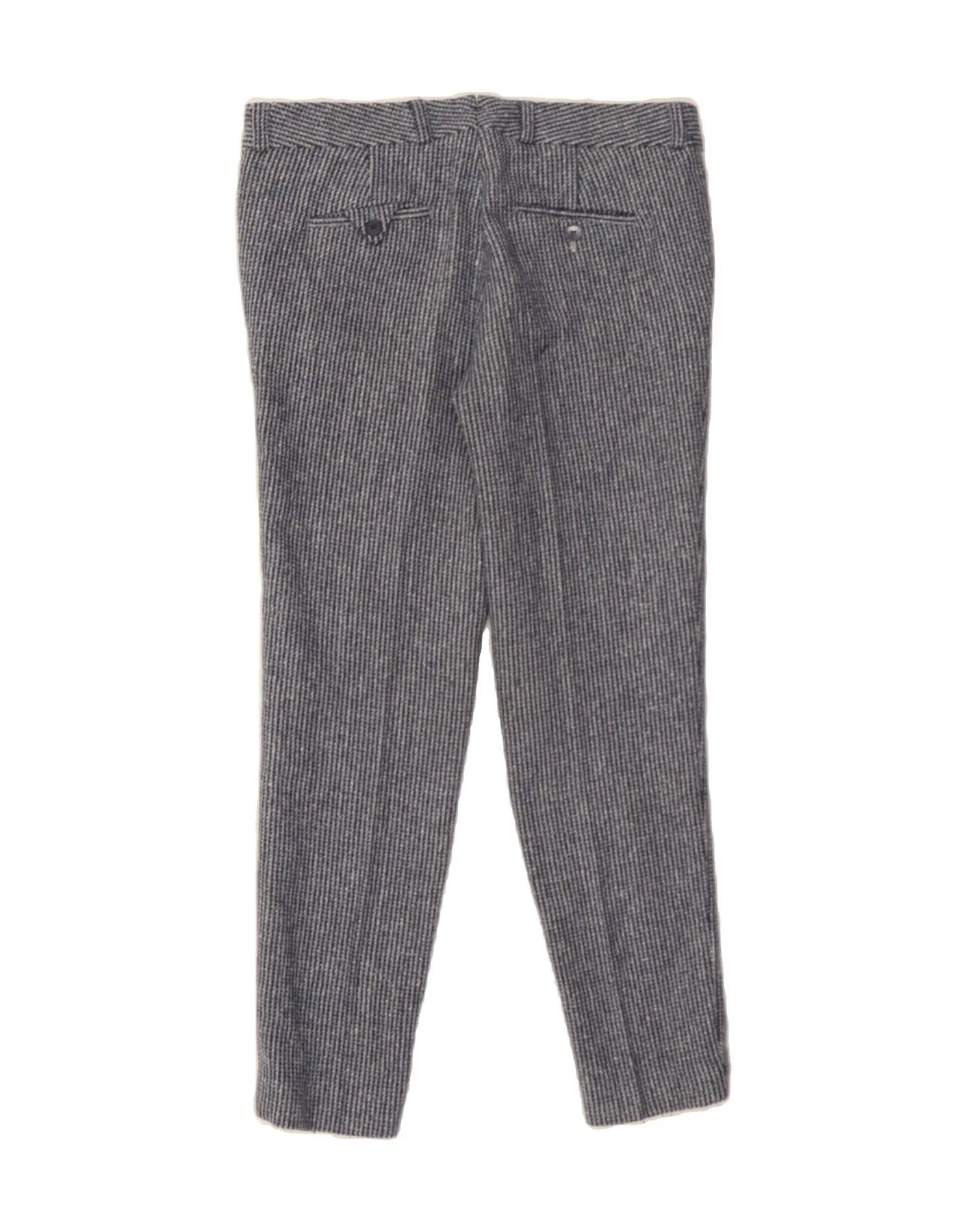 GANT Womens Casual Trousers EU 38 Medium W32 L27 Navy Blue Houndstooth