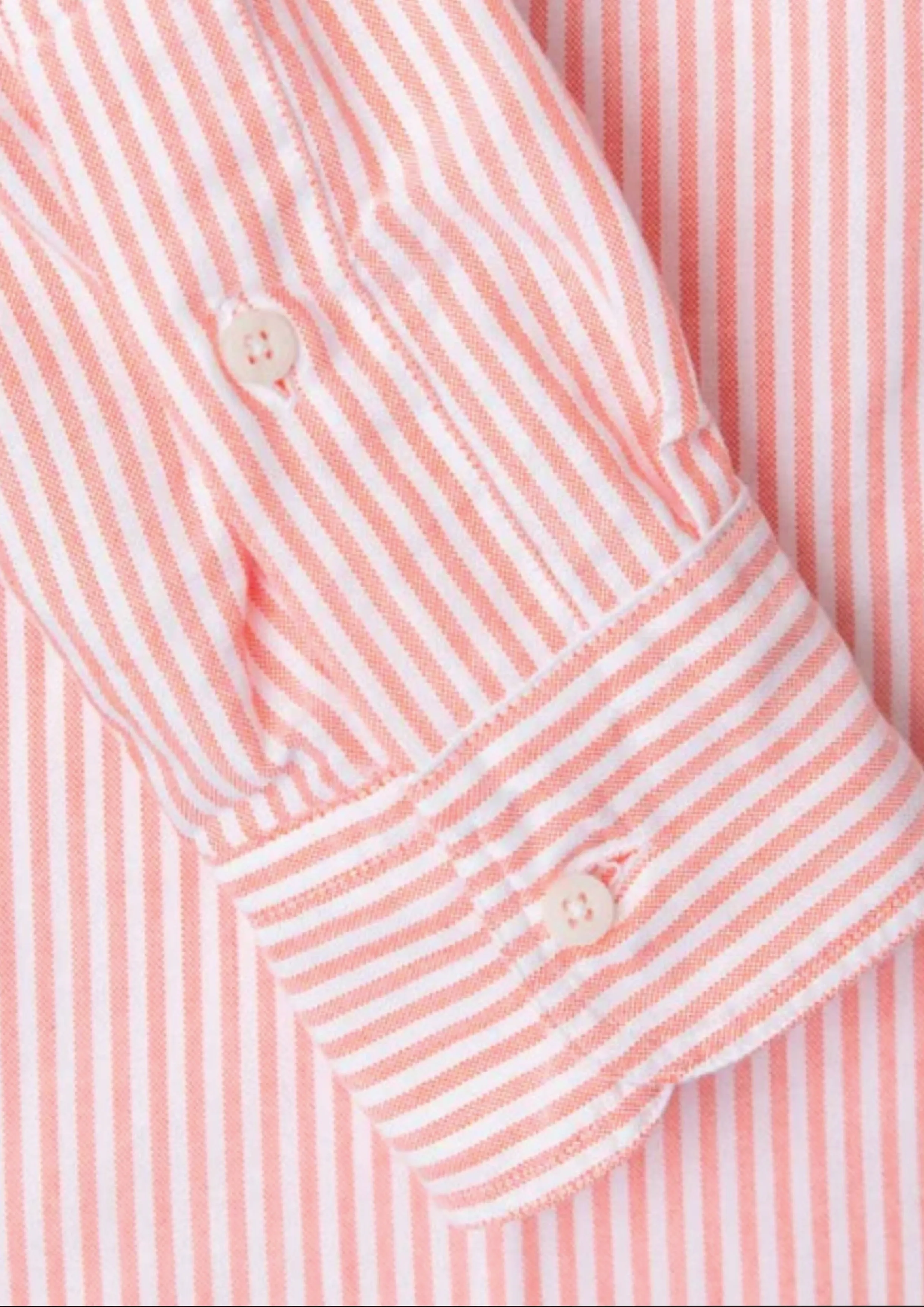 GITMAN VINTAGE - ORANGE STRIPE SPRING OXFORD