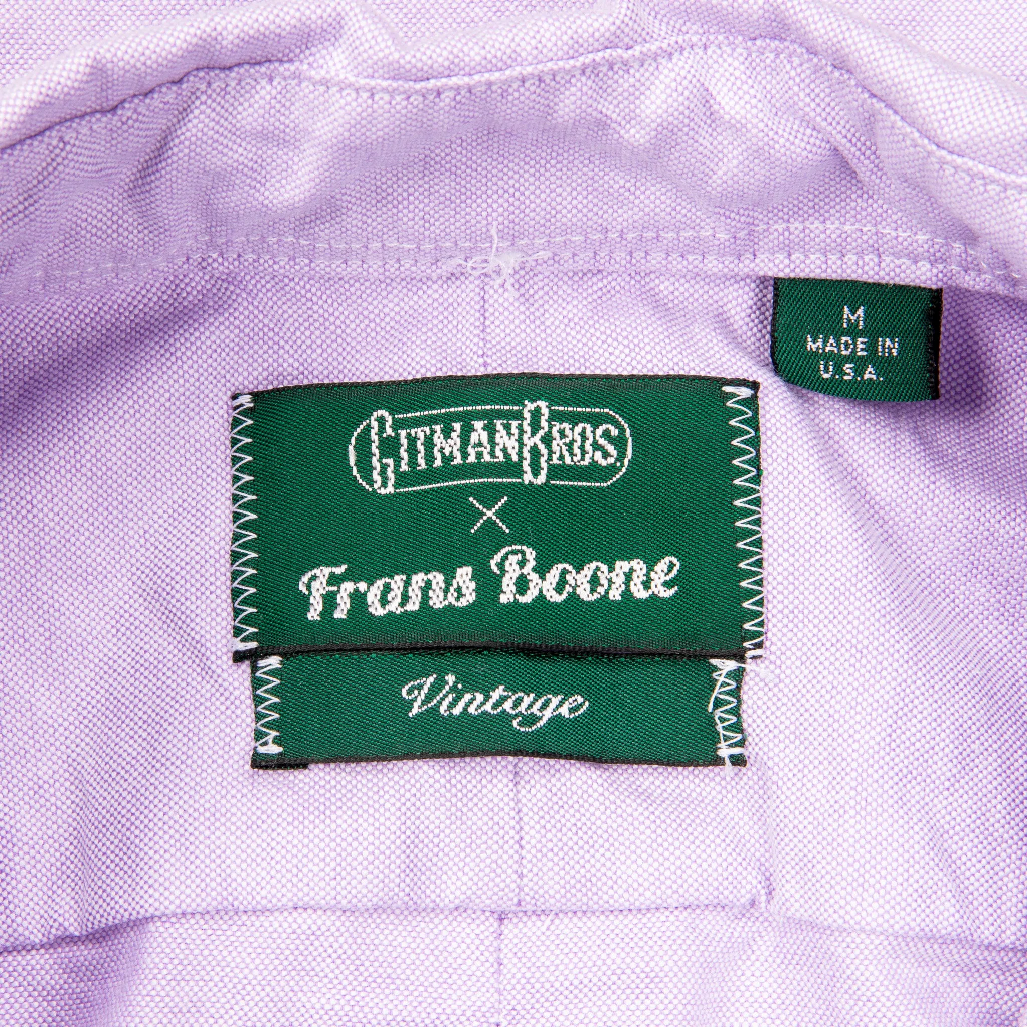 Gitman Vintage x Frans Boone Japanese Oxford Lilac
