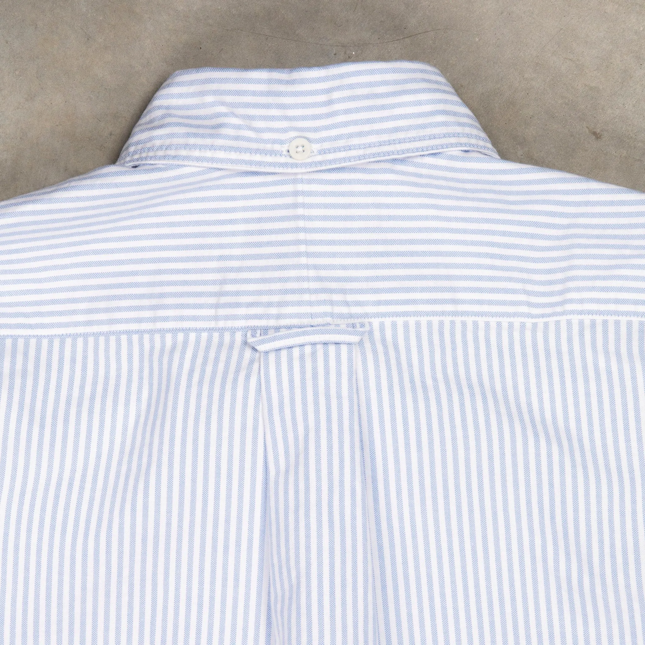 Gitman Vintage x Frans Boone Japanese Striped Oxford Light Blue