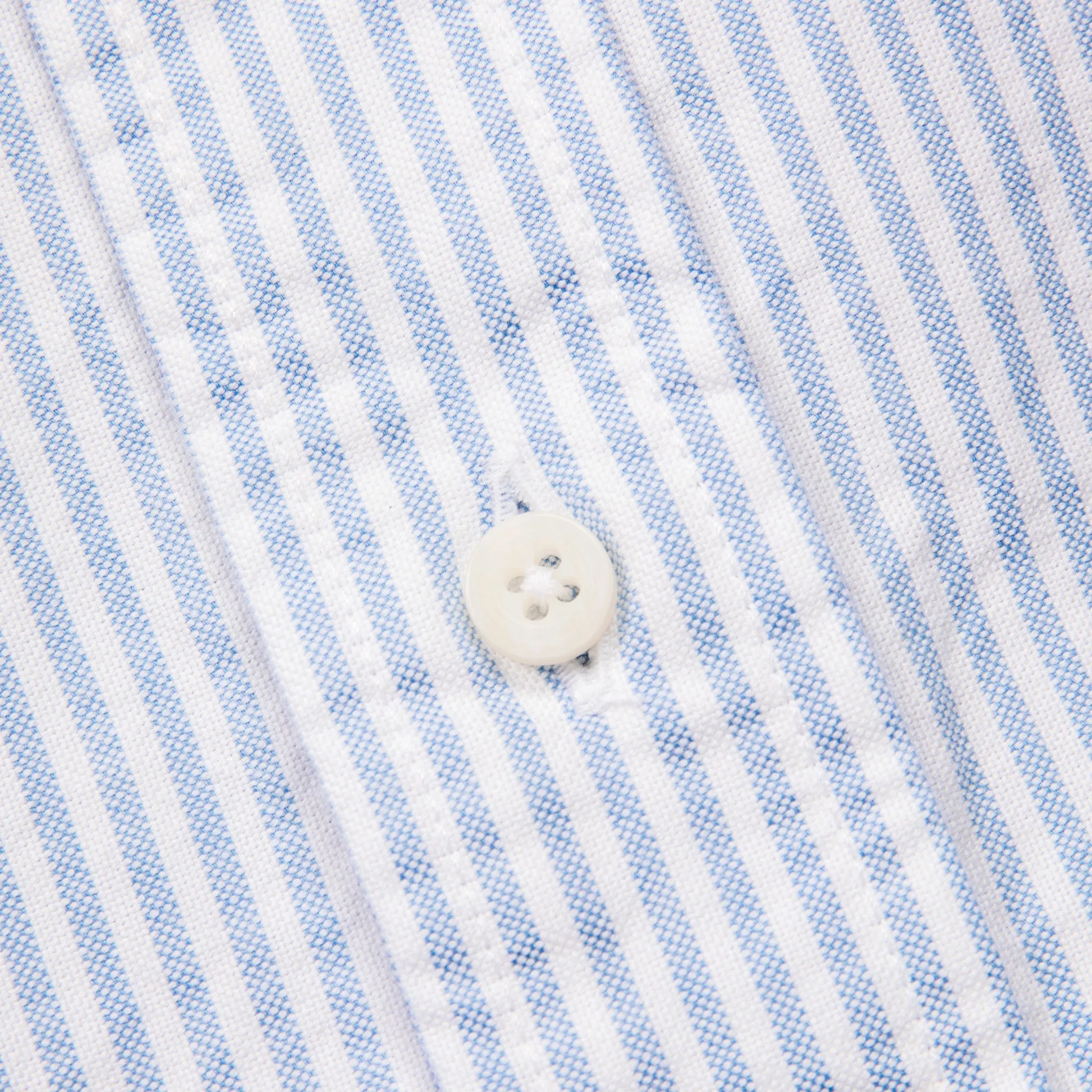Gitman Vintage x Frans Boone Japanese Striped Oxford Light Blue