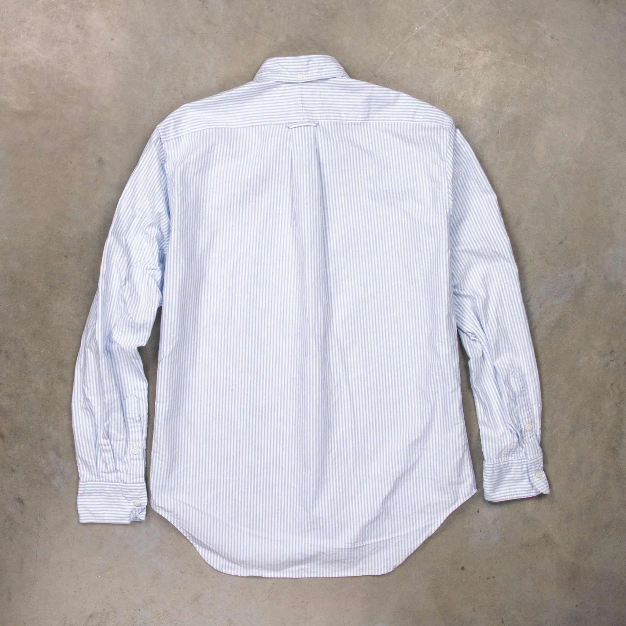 Gitman Vintage x Frans Boone Japanese Striped Oxford Light Blue
