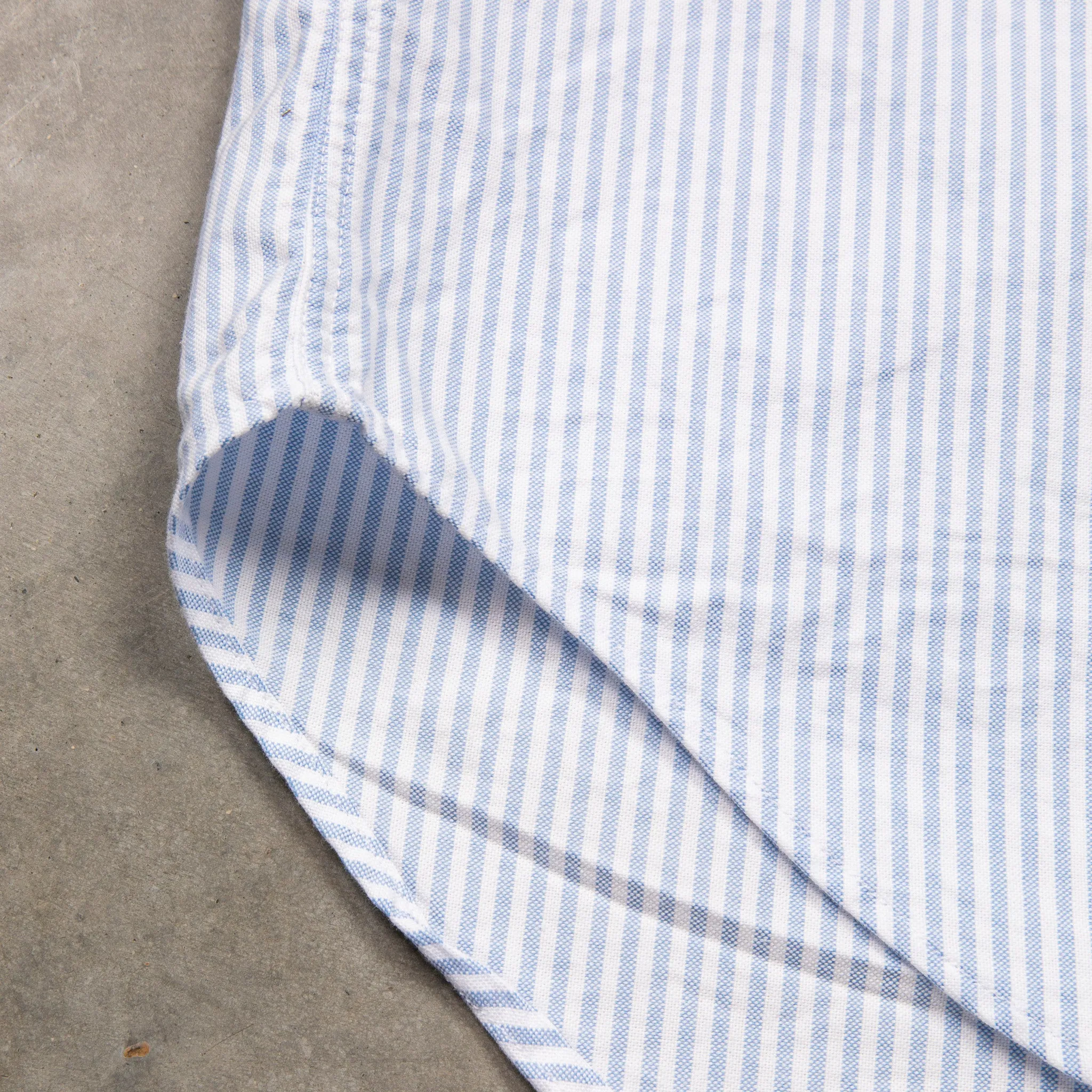 Gitman Vintage x Frans Boone Japanese Striped Oxford Light Blue