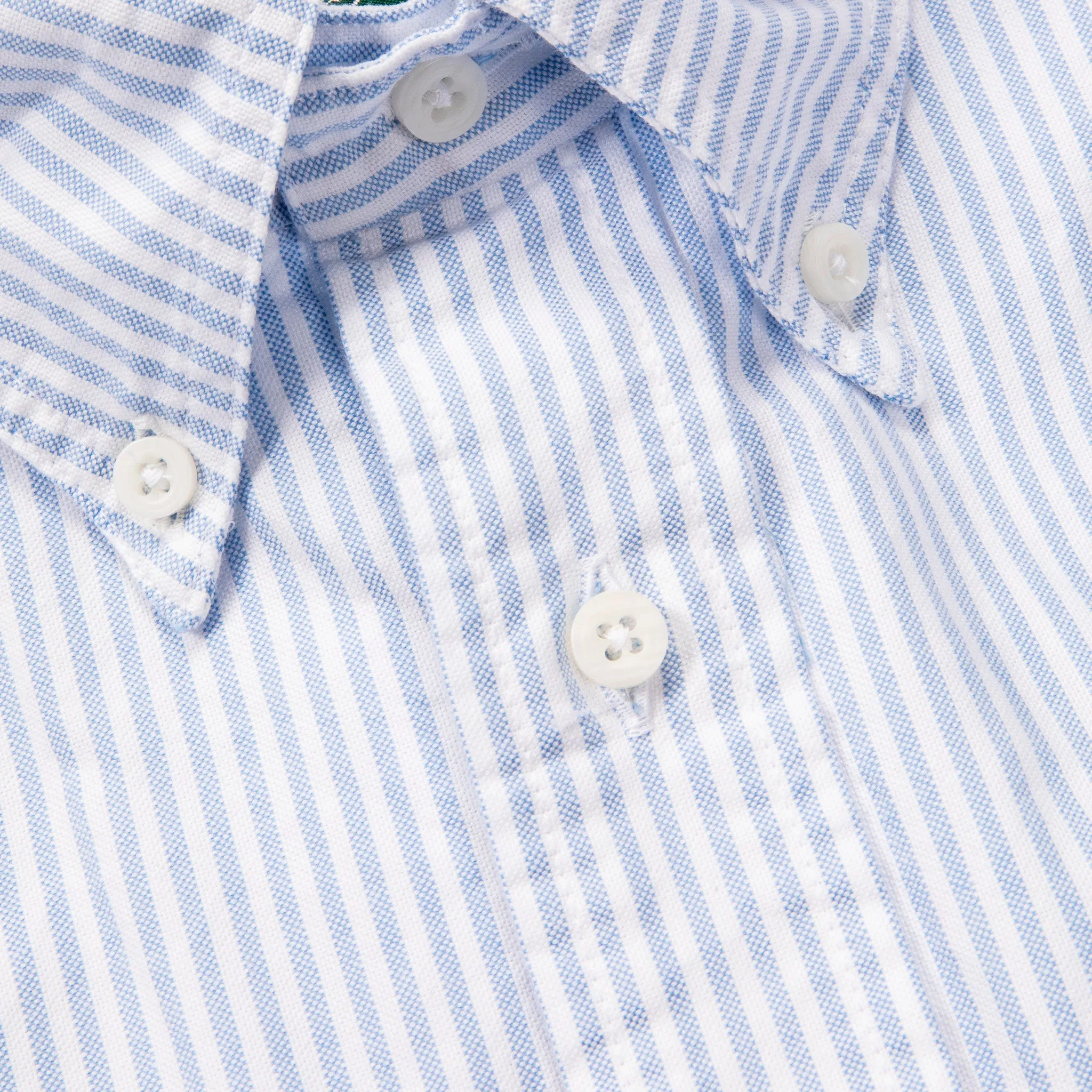 Gitman Vintage x Frans Boone Japanese Striped Oxford Light Blue