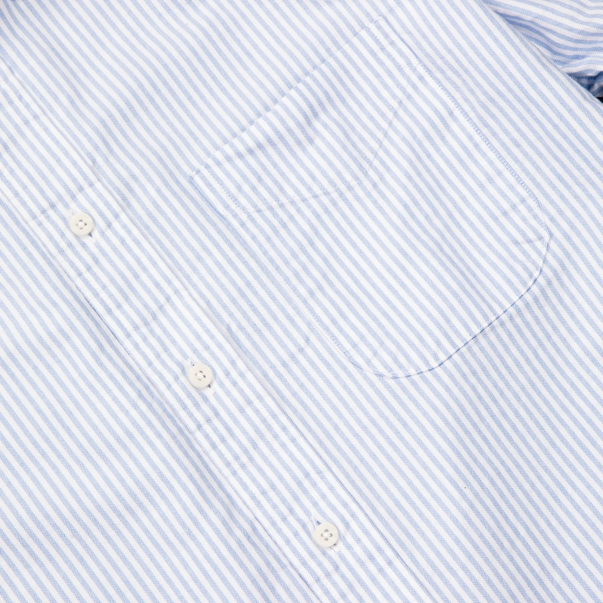 Gitman Vintage x Frans Boone Japanese Striped Oxford Light Blue