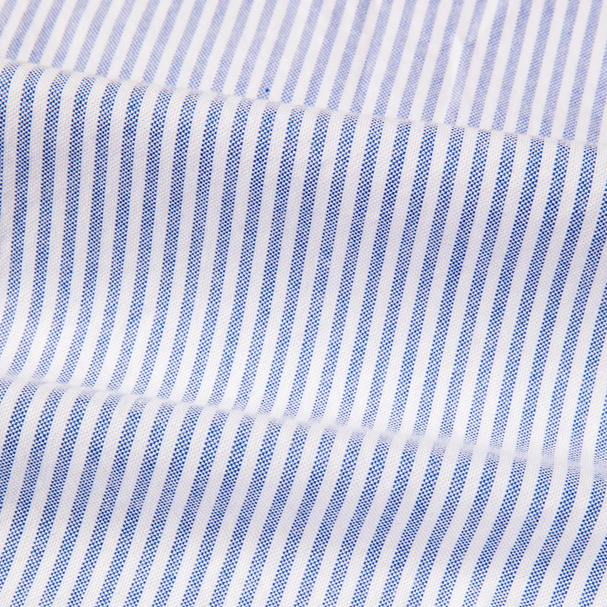 Gitman Vintage x Frans Boone Japanese Striped Oxford Mid Blue