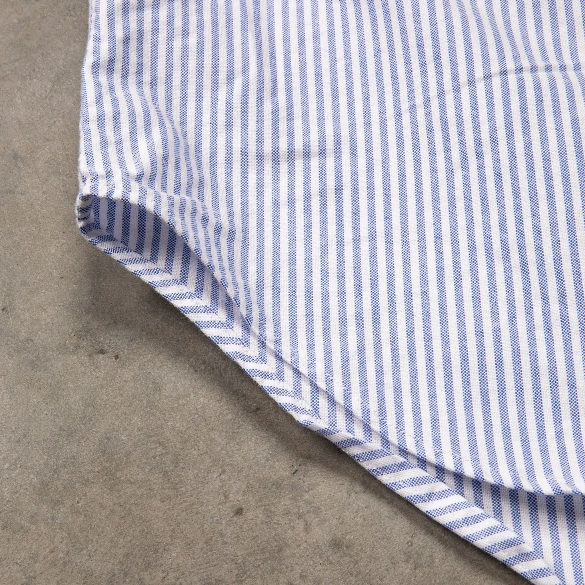 Gitman Vintage x Frans Boone Japanese Striped Oxford Mid Blue