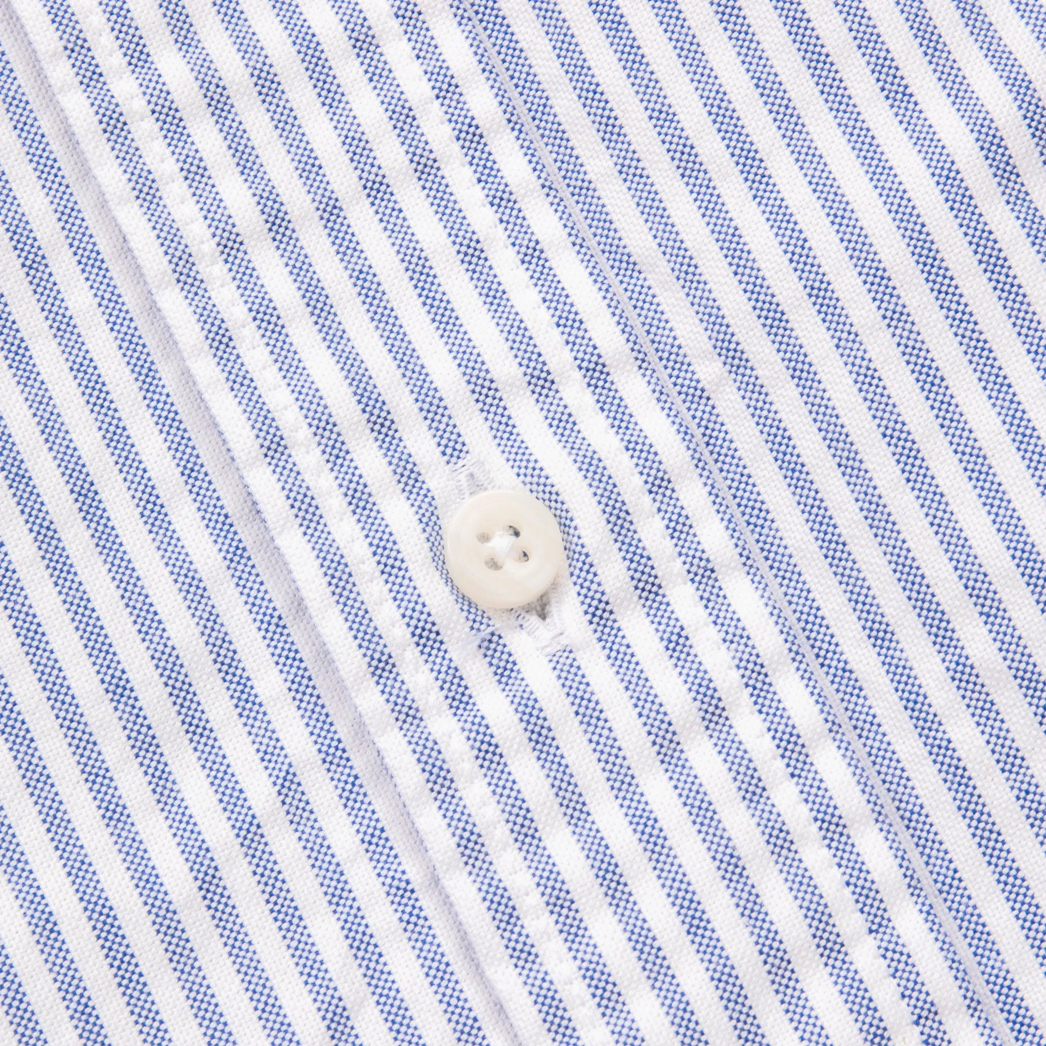 Gitman Vintage x Frans Boone Japanese Striped Oxford Mid Blue