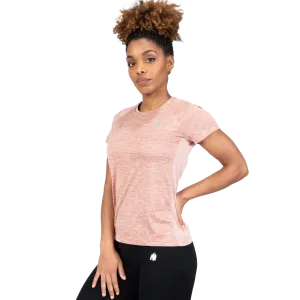 Gorilla Wear Monetta Performance T-Shirt - Salmon Pink
