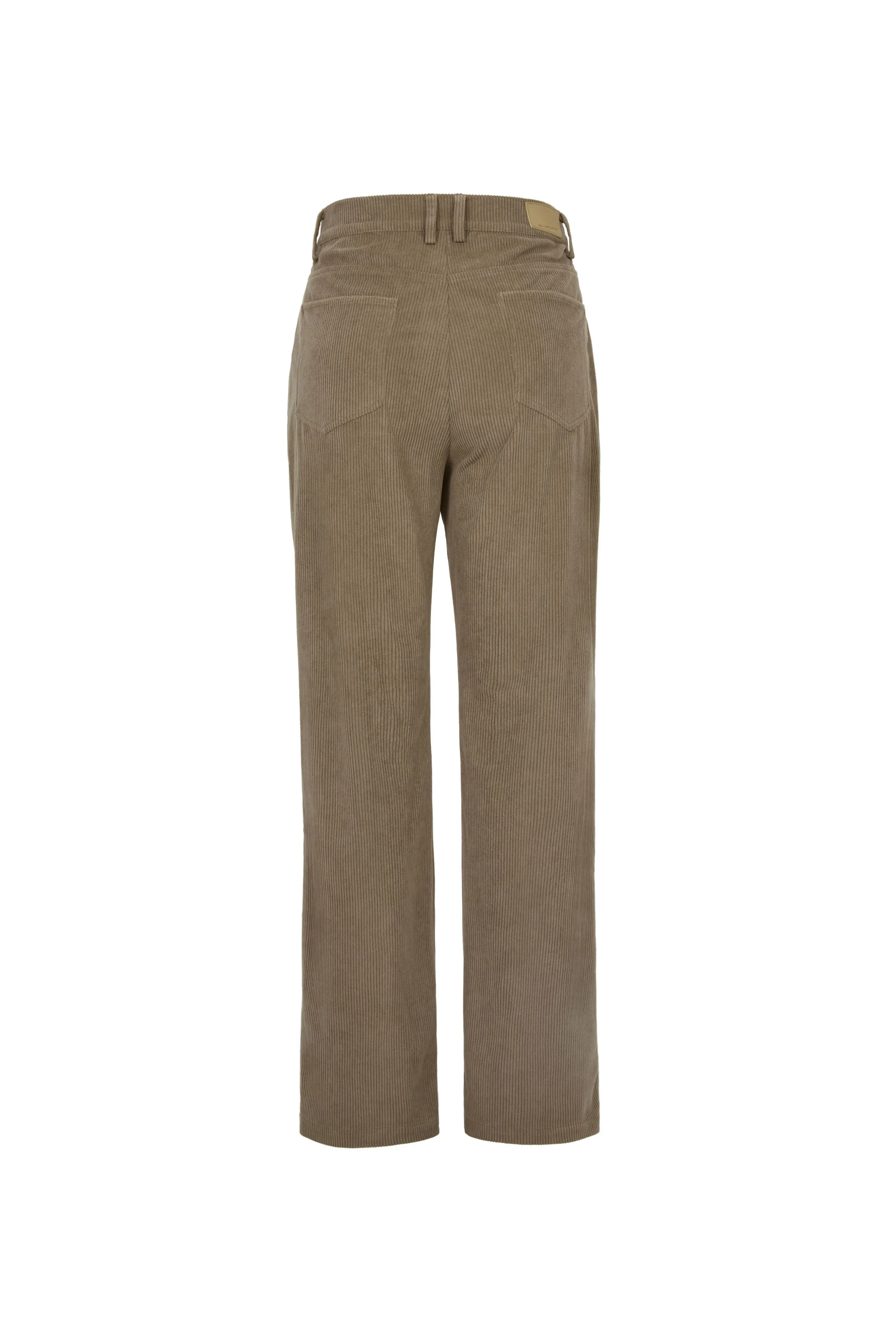 Grayish Brown Corduroy Trousers