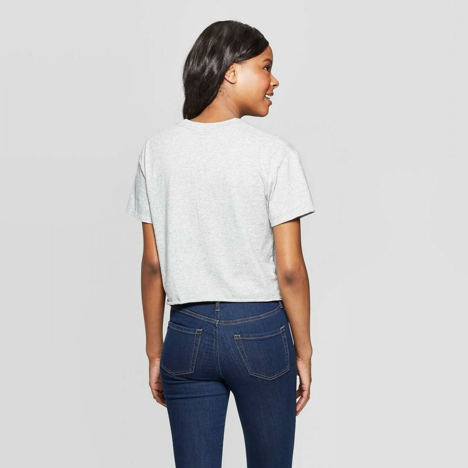 Grayson/Threads Women's Short Sleeve Feel The Feels Cropped Graphic T-Shirt