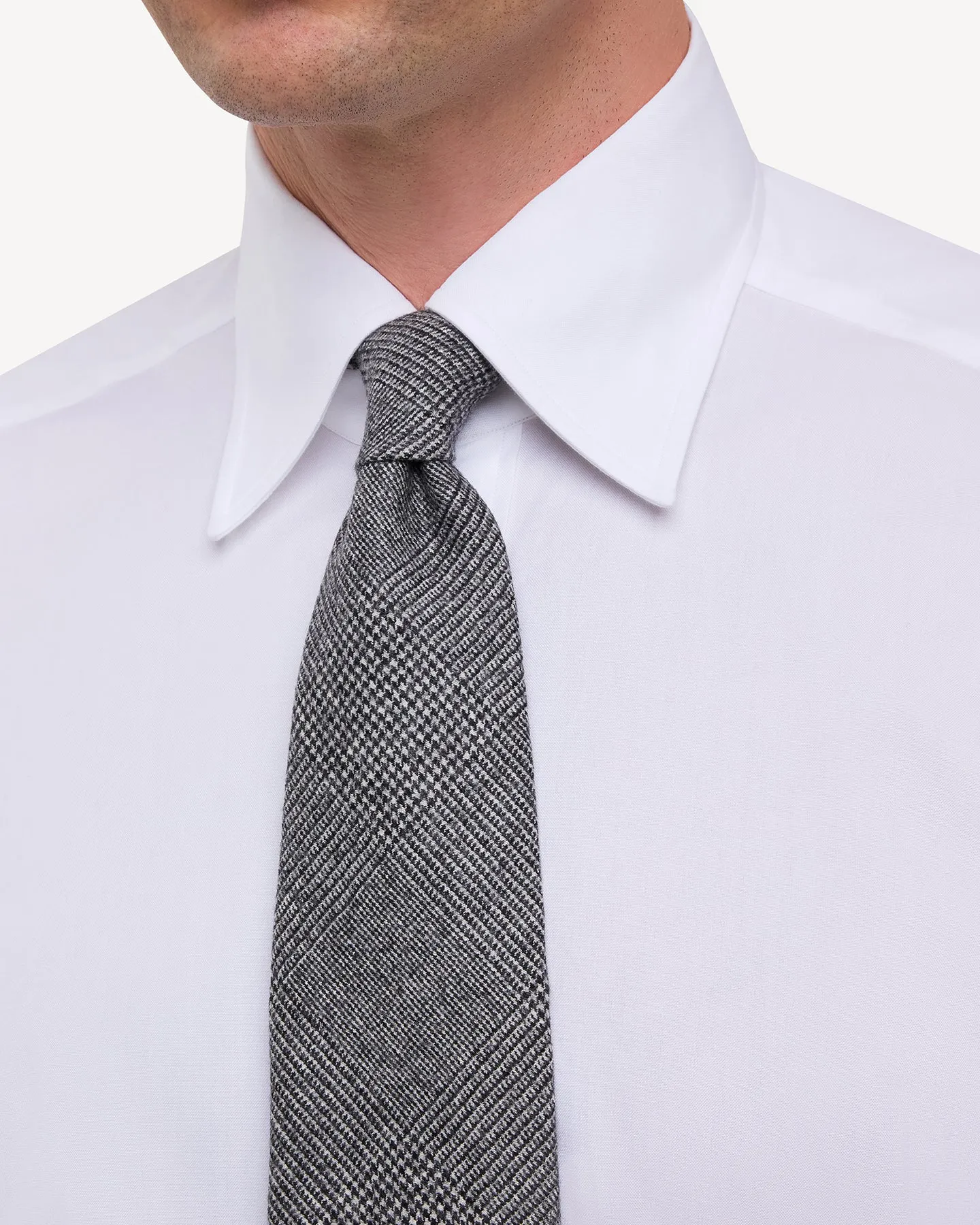 Grey Fox Brothers Worsted Flannel Prince of Wales Tie