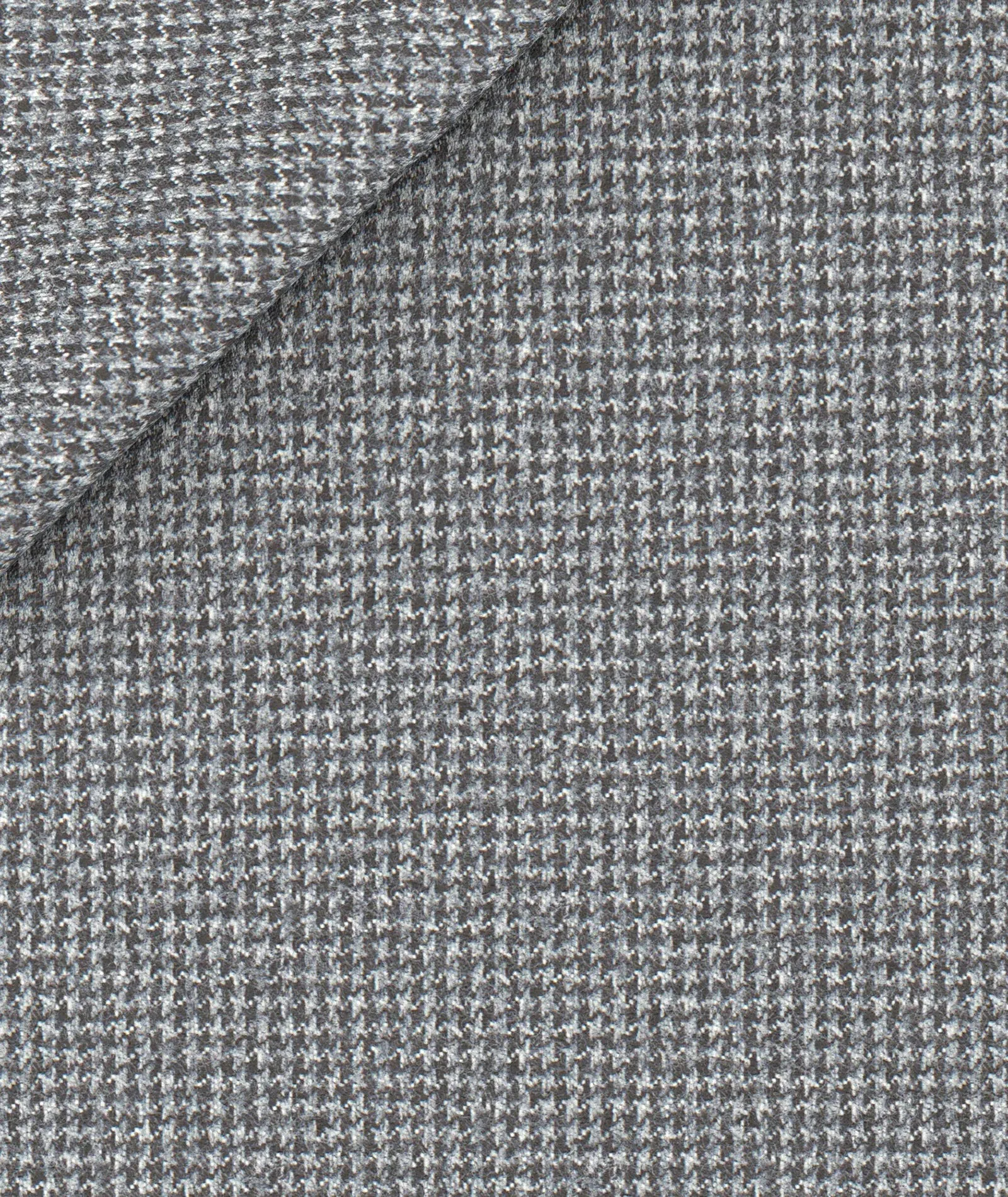 Grey houndstooth wool trousers