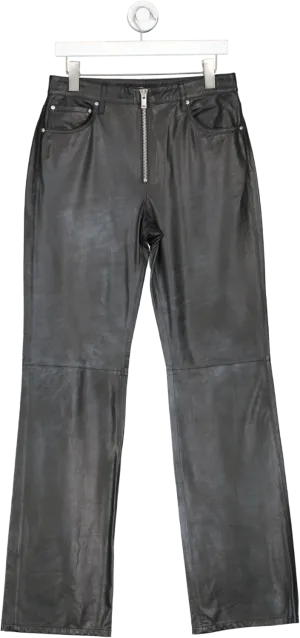 grlfrnd Black Julia Leather Pant Uk 6-8 UK 6
