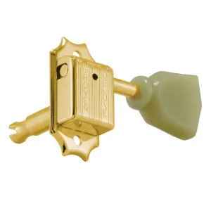 Grover Deluxe Keystone Machineheads ~ 6 in-line ~ Gold