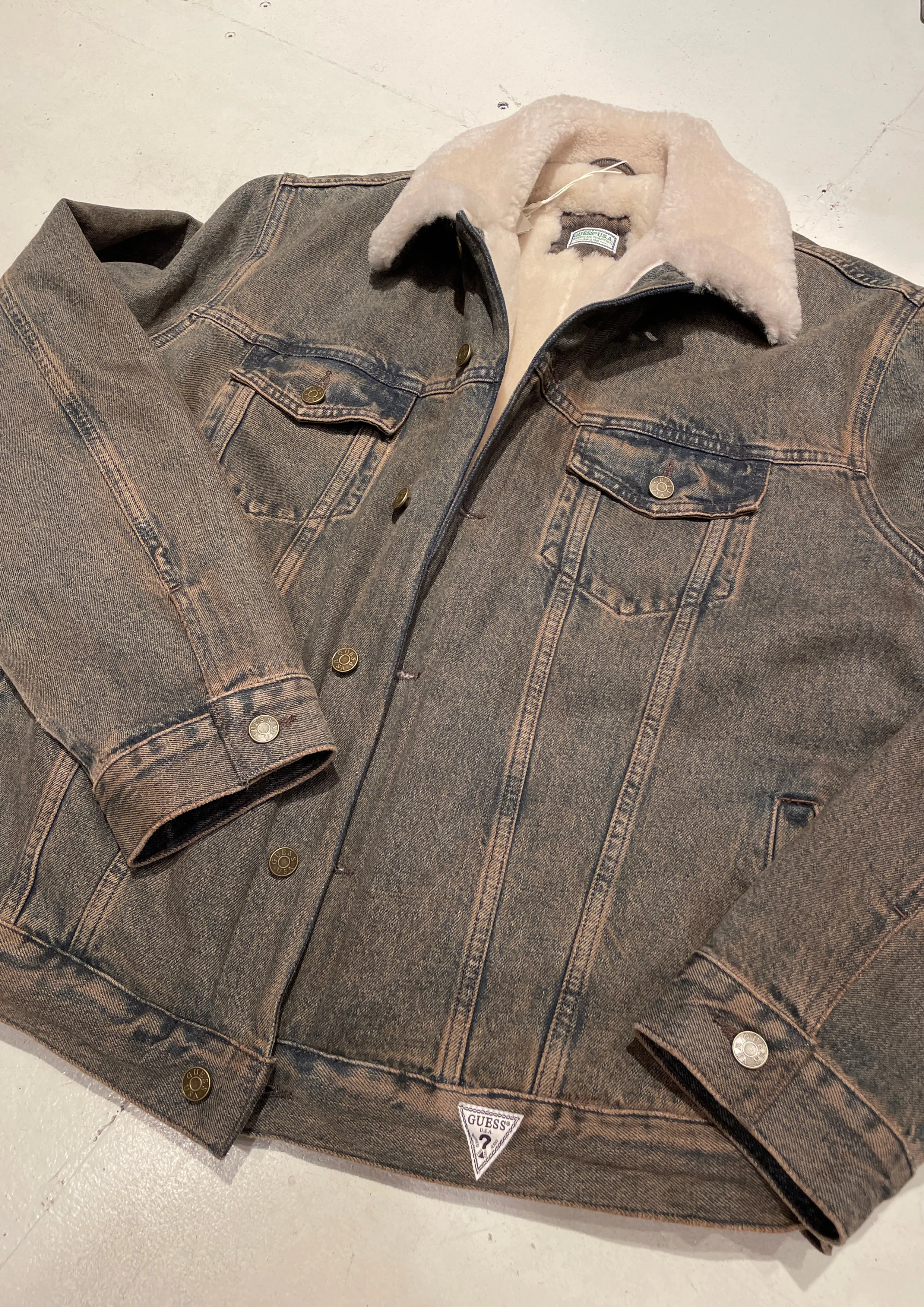 GUESS USA - GUSA TINTED SHERPA JACKET
