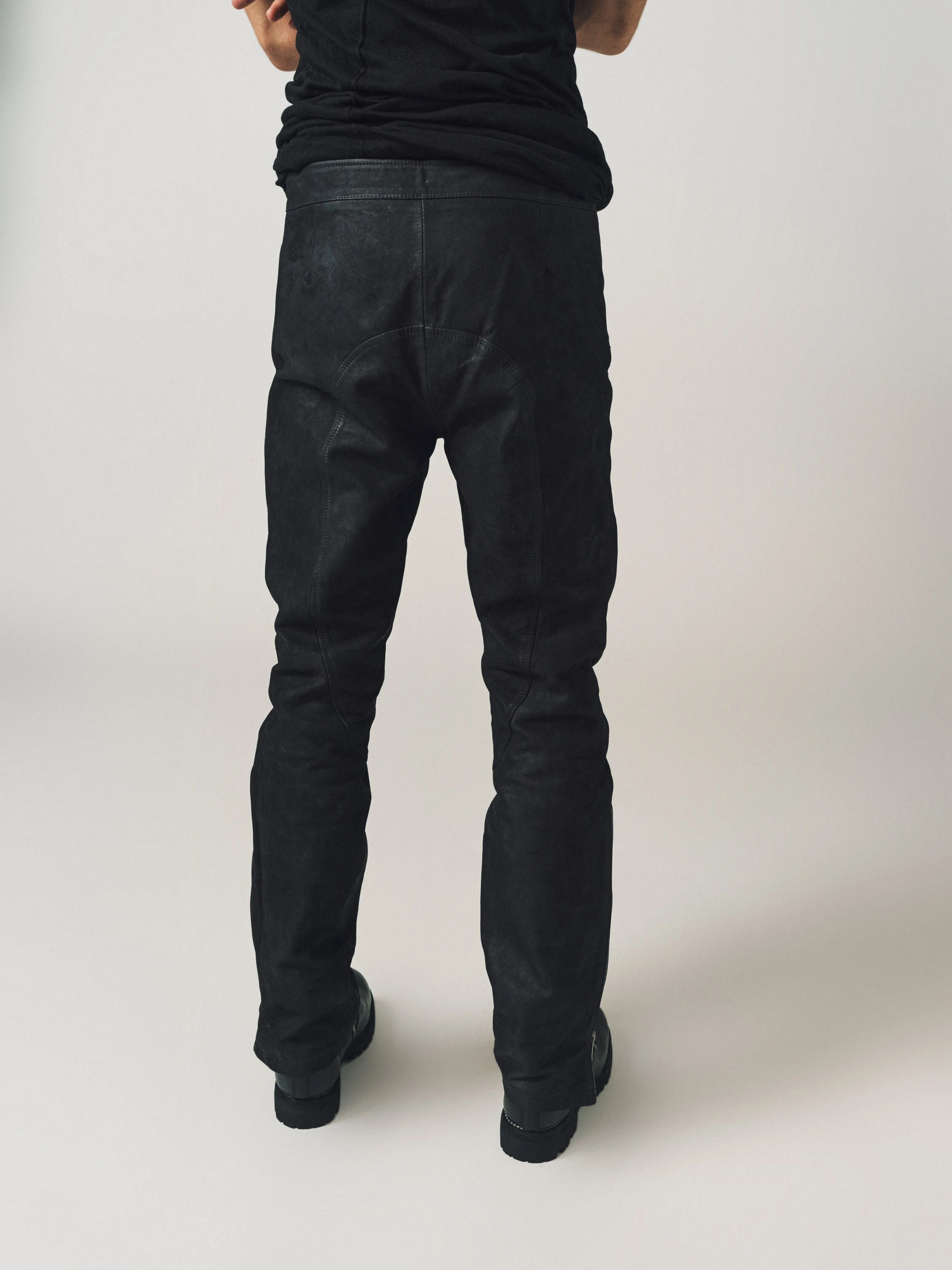 GUIDI | VINTAGE HORSE LEATHER ZIP PANTS