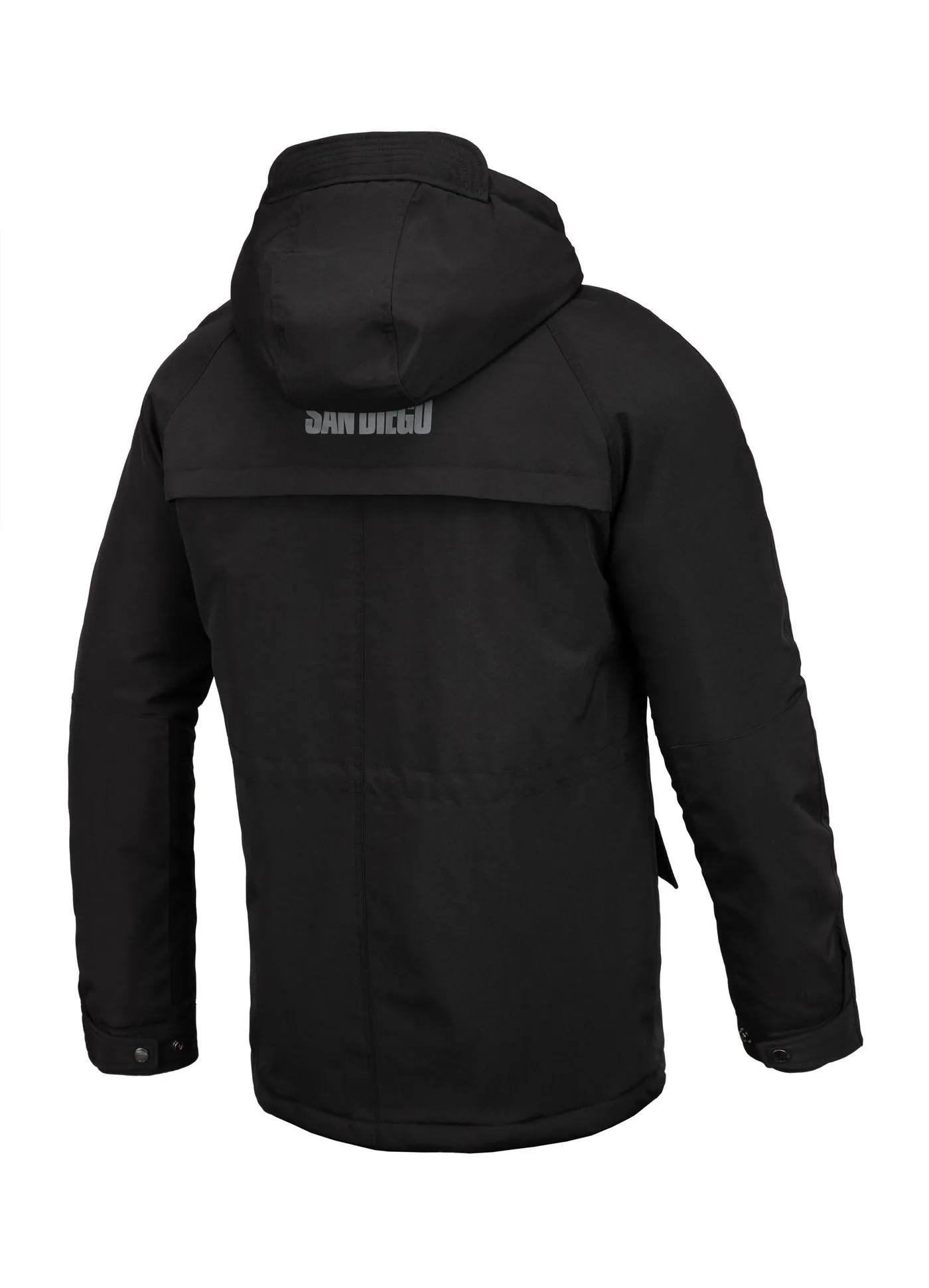 Gunner Hooded Parka Jacket - Black