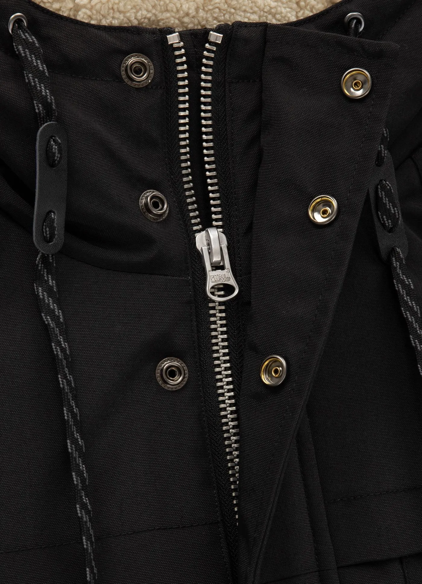 Gunner Hooded Parka Jacket - Black