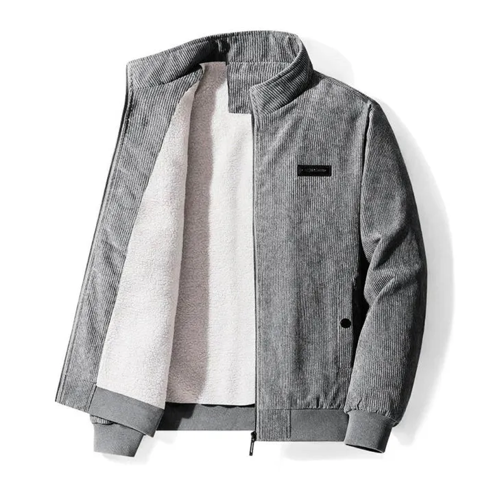 Harald - corduroy jacket men sherpa lined