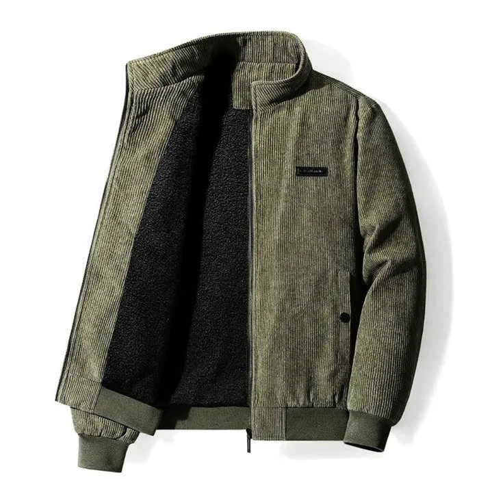 Harald - corduroy jacket men sherpa lined