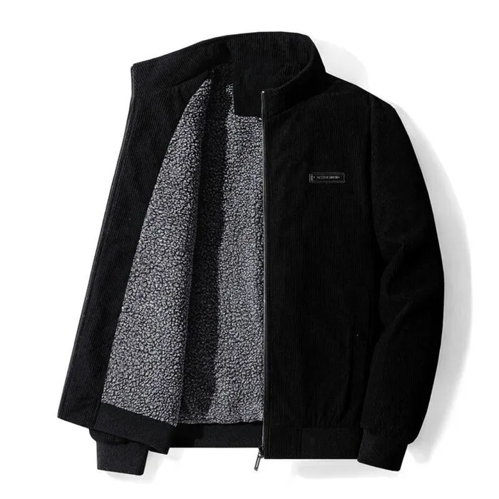 Harald - corduroy jacket men sherpa lined
