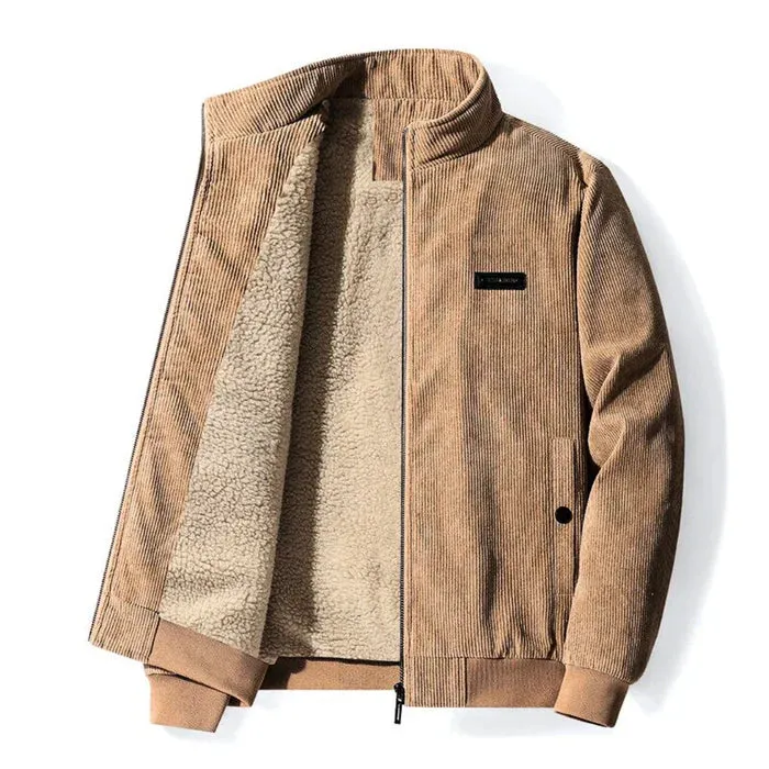 Harald - corduroy jacket men sherpa lined