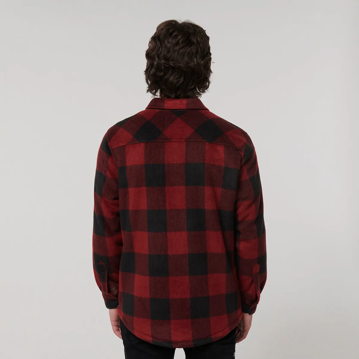 Hard Yakka Men's Legends Sherpa With Free Beanie - Burgundy