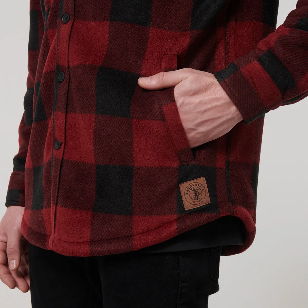 Hard Yakka Men's Legends Sherpa With Free Beanie - Burgundy