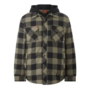 Hard Yakka Men's Quilted Shacket - Iron Bark