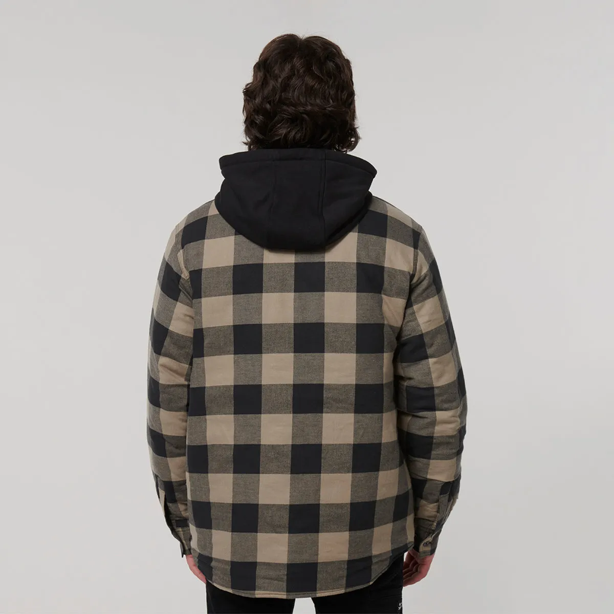 Hard Yakka Men's Quilted Shacket - Iron Bark
