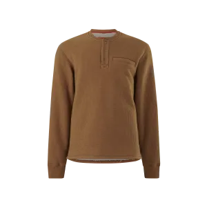 Hard Yakka Men's Sherpa Henley - Walnut