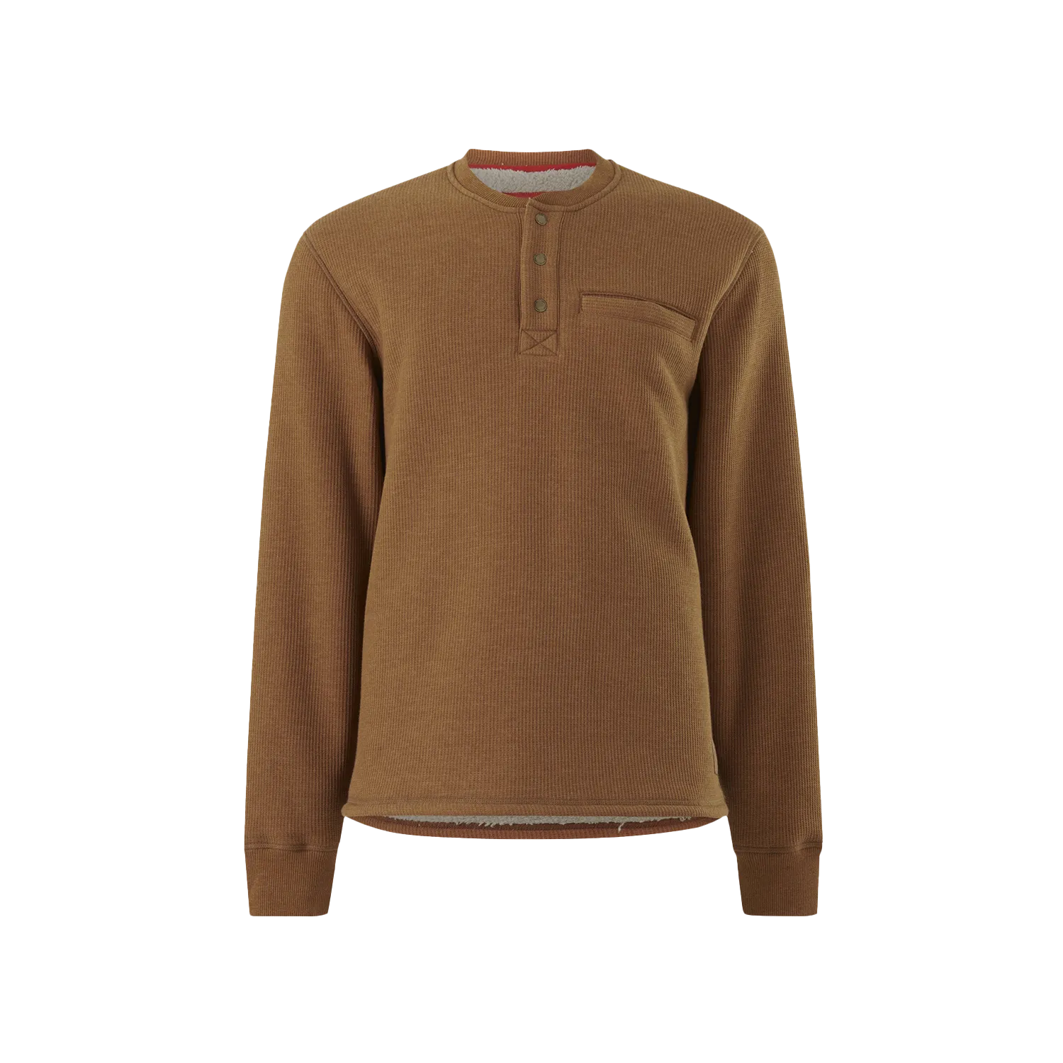 Hard Yakka Men's Sherpa Henley - Walnut