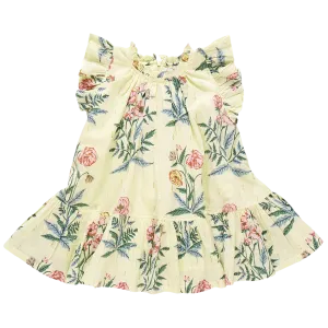 Harper Dress - Pale Yellow Poppy