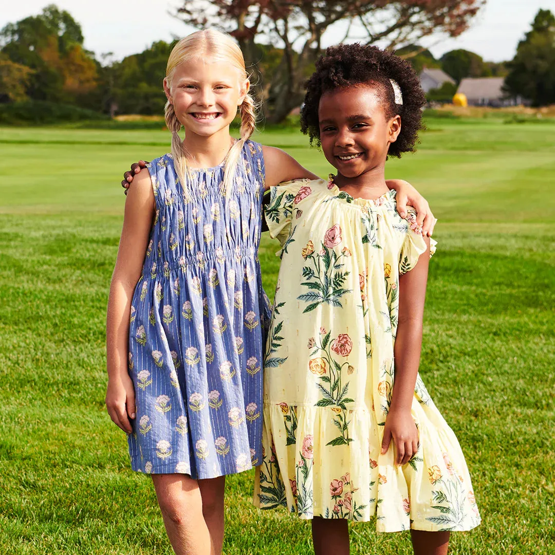 Harper Dress - Pale Yellow Poppy