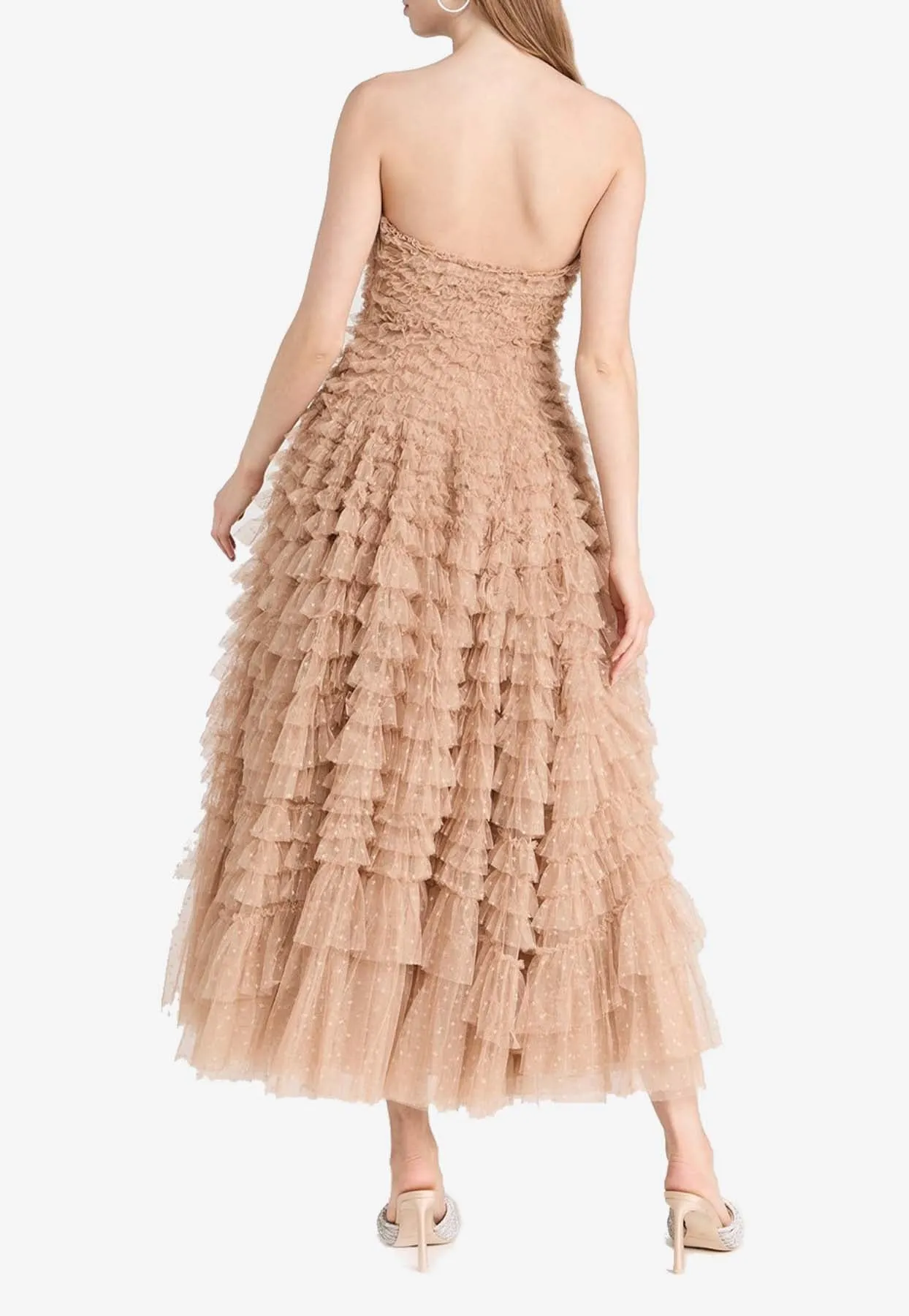 Hattie Strapless Ruffled Gown