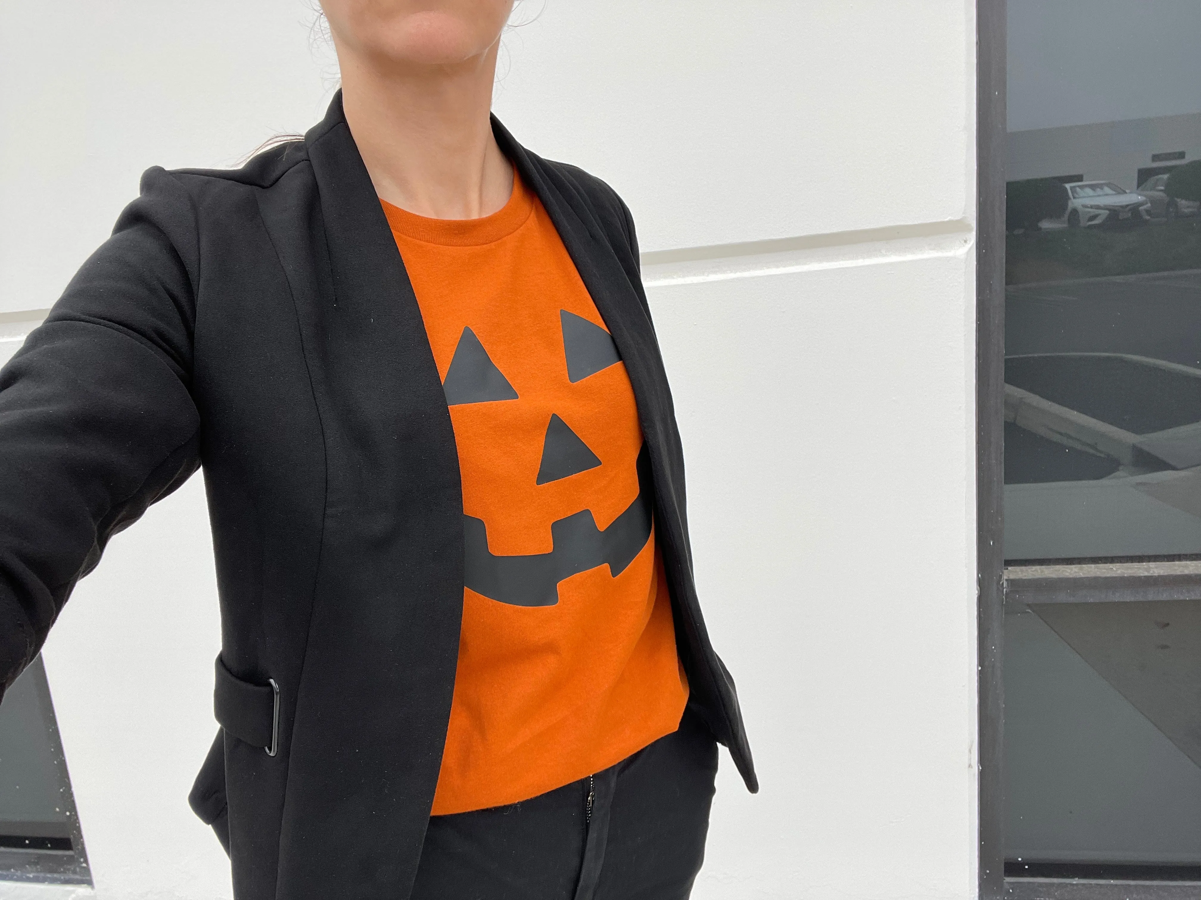 His & Hers - Pumpkin Face Jack O Lantern Matching Halloween Pajamas for couples.