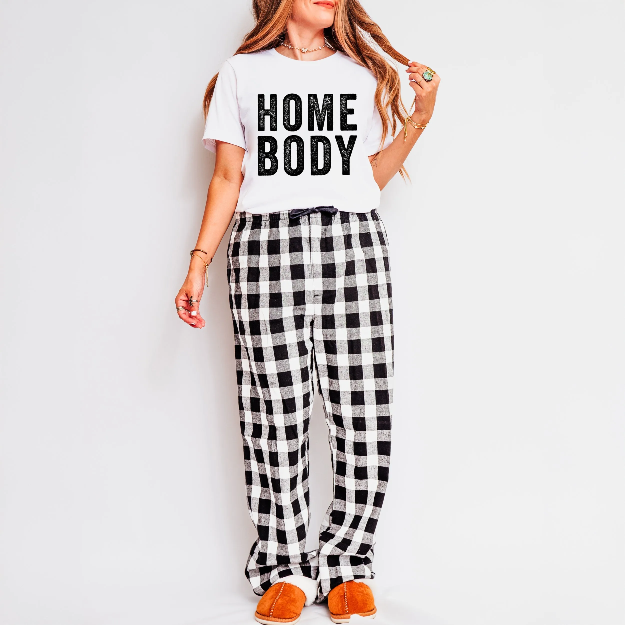 Home Body Block | Plaid Pajama Set
