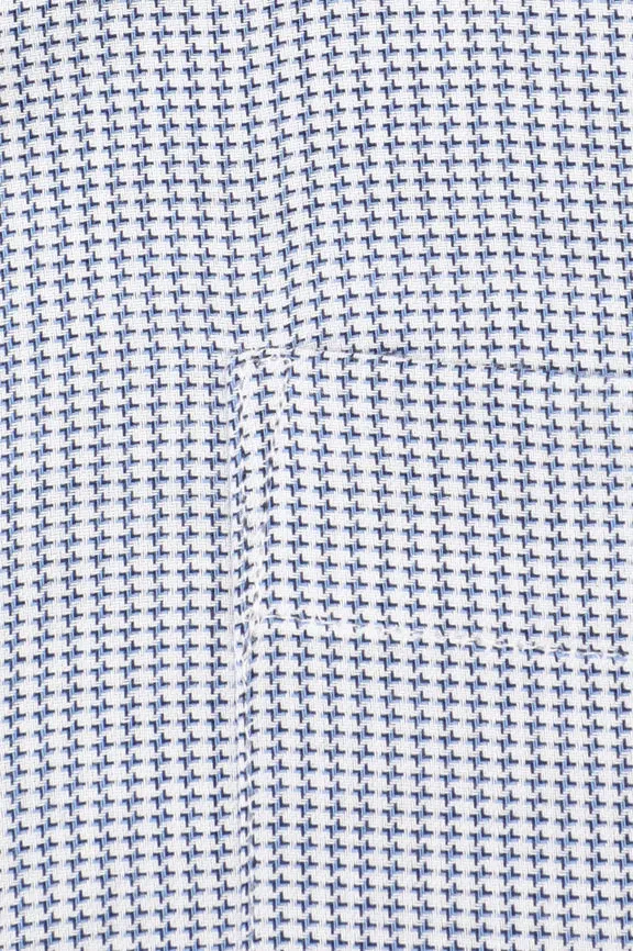 Houndstooth Check Formal Shirt (Half Sleeve)