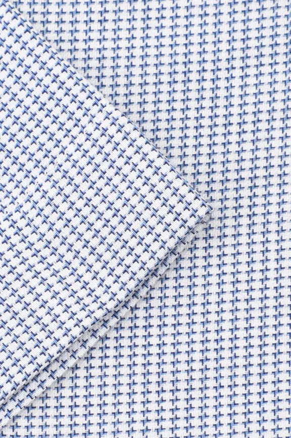 Houndstooth Check Formal Shirt (Half Sleeve)