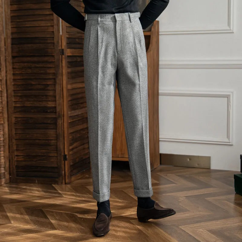 Houndstooth Edinburgh Straight Fit Trousers