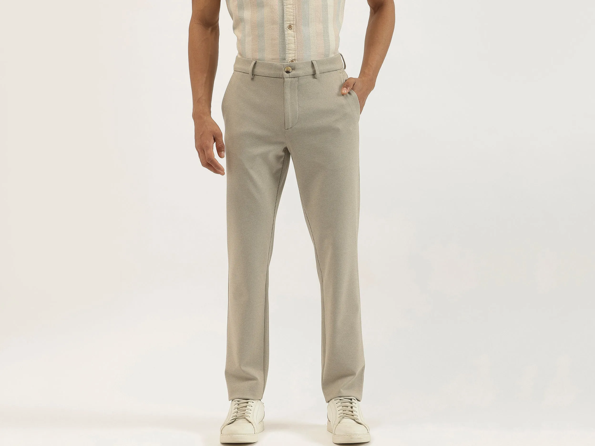 Houndstooth Slim Fit Trousers