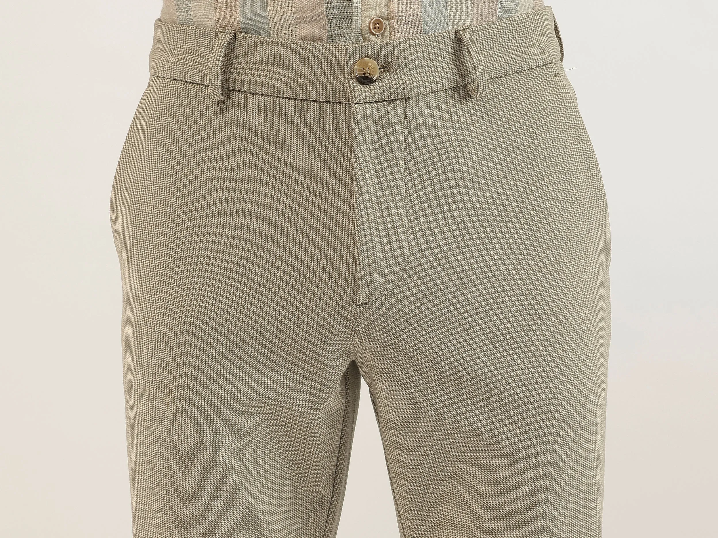 Houndstooth Slim Fit Trousers