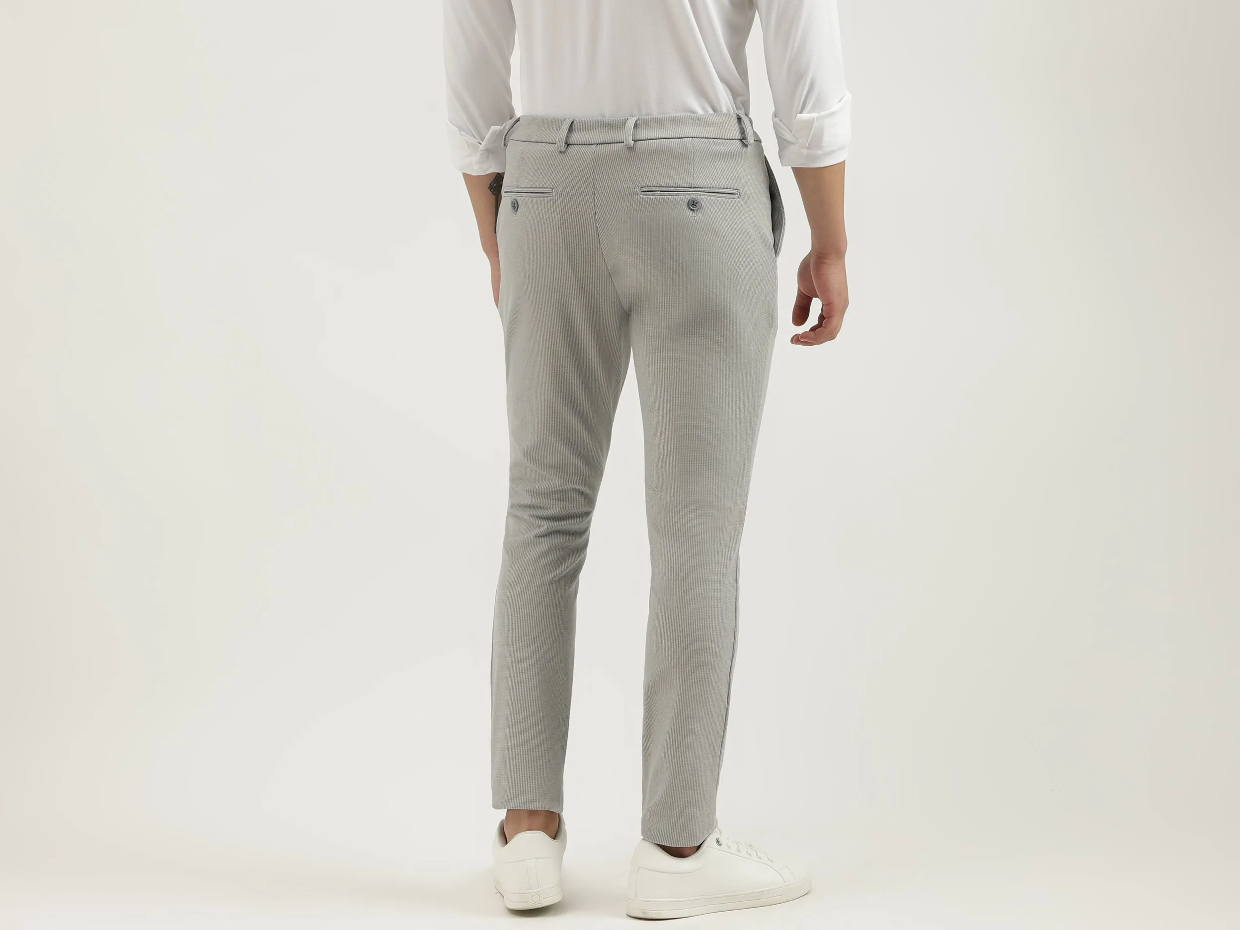 Houndstooth Slim Fit Trousers