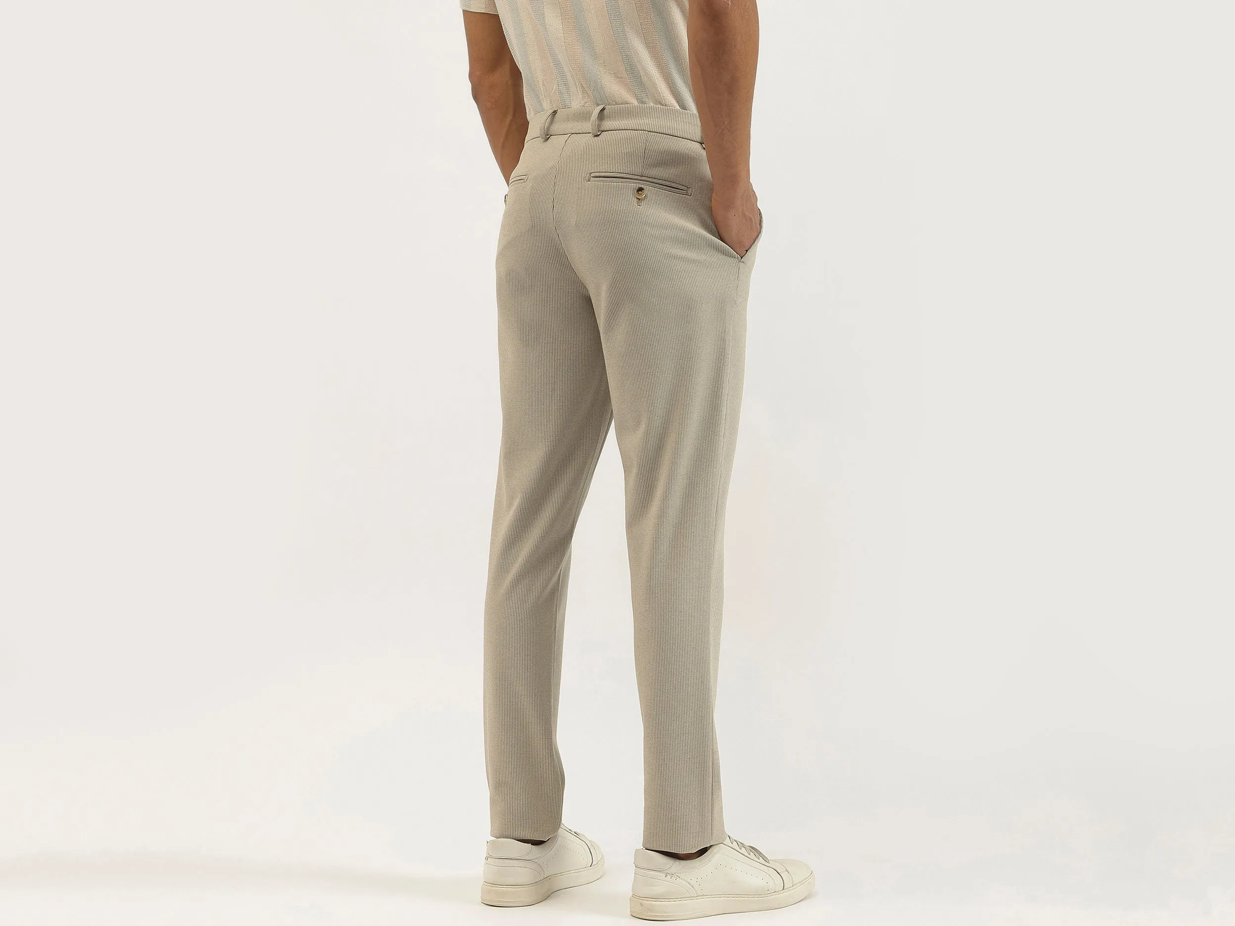 Houndstooth Slim Fit Trousers