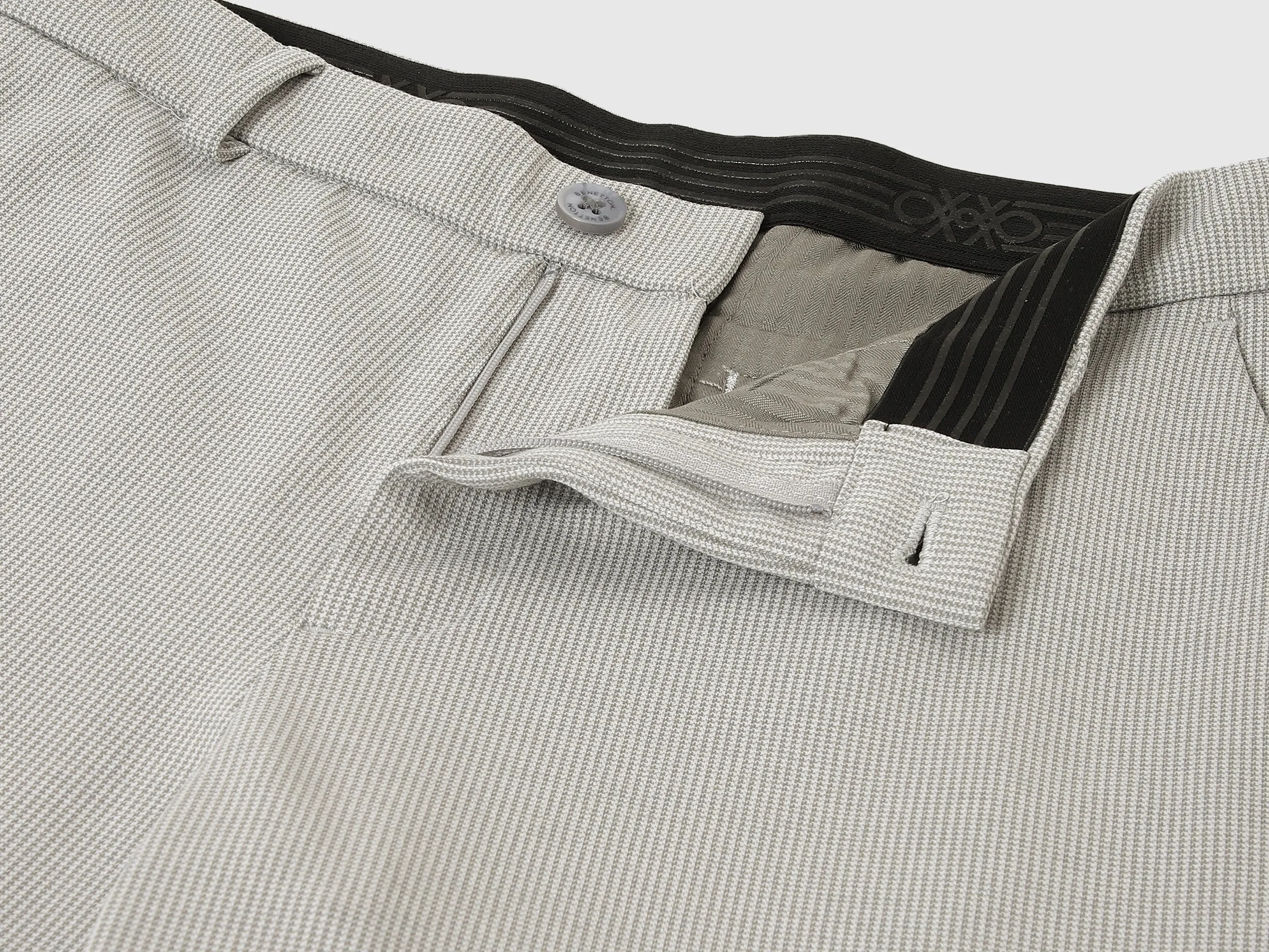 Houndstooth Slim Fit Trousers