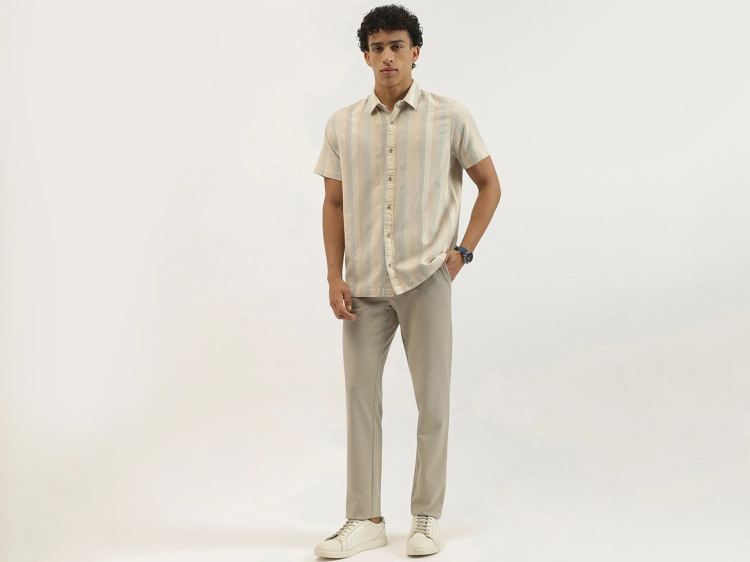 Houndstooth Slim Fit Trousers