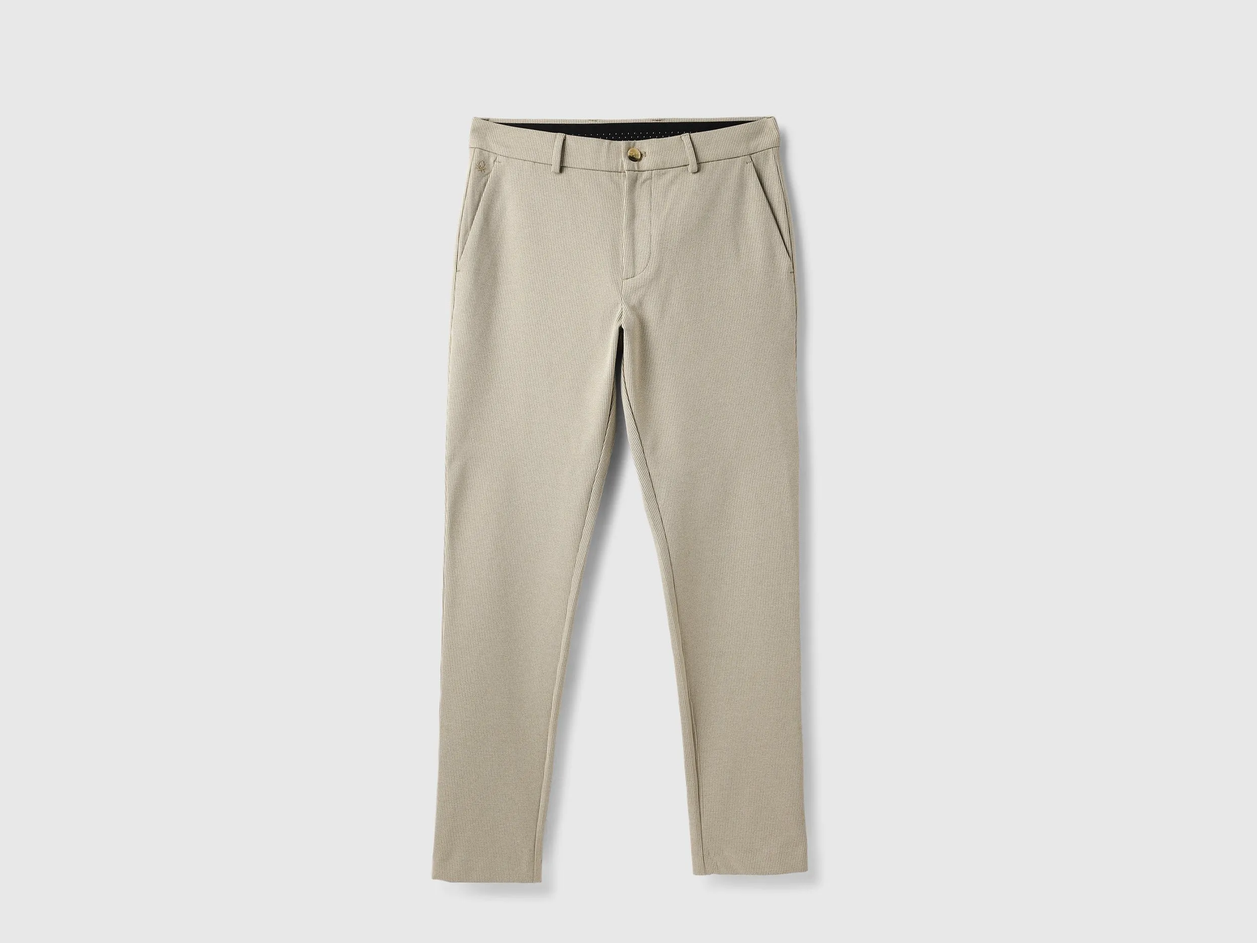Houndstooth Slim Fit Trousers