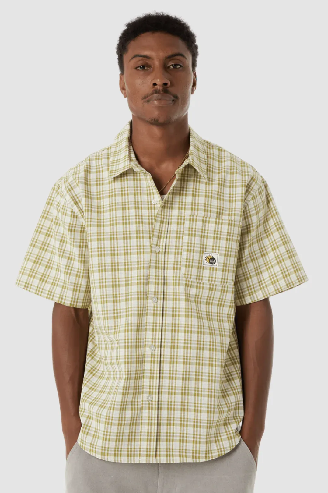 HUF - TOTAL ECLIPSE PLAID SHIRT - MUSTARD