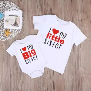 I Love My Big Sister Matching Shirts